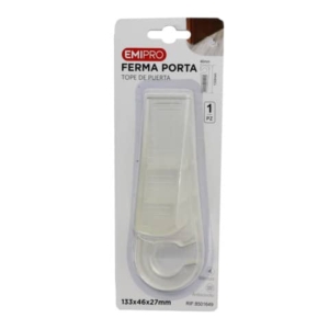 Fermaporta in silicone con gancio Emi -133x46xH.27 mm - trasparente - 8501649