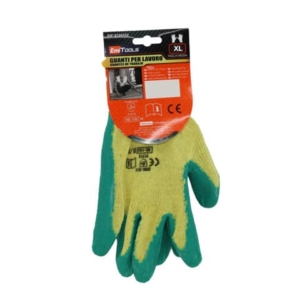 Guanti da giardinaggio in poliestere Emi - antitaglio - 10/XL - giallo/ verde - EN 388:2016 2121X - 8104324