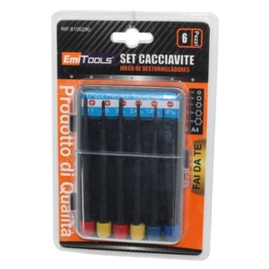 Set di cacciaviti di precisione - mini kit per riparazioni - conf. 6 pezzi - 8100290