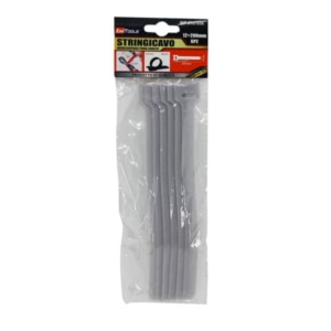 Stringicavo in velcro Emi - 200x12 mm - nero - conf. da 6 pezzi - 8107856