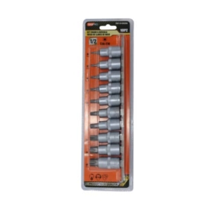 Set bussole Emi tipo tork - conf. da 10 pezzi assortiti - 8100286