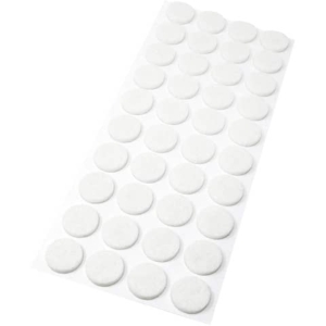 Feltrino adesivo tondo Emi Ø 20 mm - bianco - conf. da 44 pezzi - 8509074