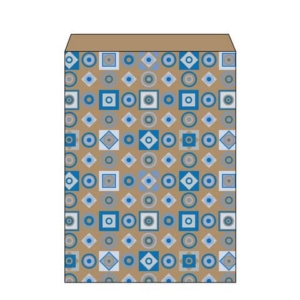 Sacchetto in carta kraft bianca Maniero con soffietto in conf. da 500 pz 200x40x290 mm - SQS