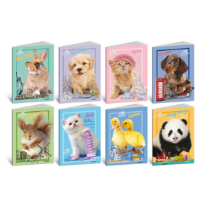 Maxi quaderni Blasetti Cuccioli A4 20+1 ff carta 80 g/m² - conf. 10 pezzi - rigatura B - 8925