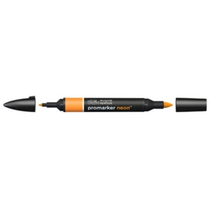 Pennarelli Winsor&Newton Promarker doppia punta fine-larga - neon radiant orange NN OR - 0205404
