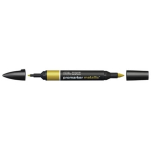 Pennarelli Winsor&Newton Promarker doppia punta fine-larga - metallic gold MT GOL - 0206689