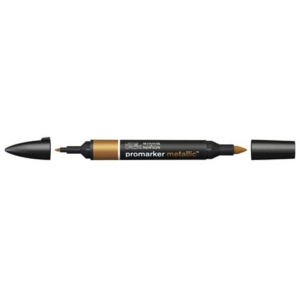Pennarelli Winsor&Newton Promarker doppia punta fine-larga - metallic red gold MT RGOL - 0206690