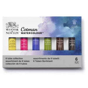 Acquarello fine Cotman in tubetti da 8 ml - 6 colori assortiti - 0390635