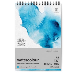 Blocco di carta per acquerello Winsor&Newton formato A4 300 gr - 12 fogli - 6662579