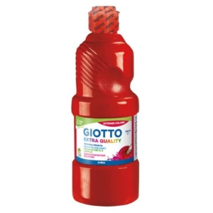 Tempera pronta Giotto Extra Quality in flacone 500 ml rosso vermiglione - F532807