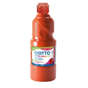 Tempera pronta Giotto Extra Quality in flacone 500 ml rosso scarlatto - F532808