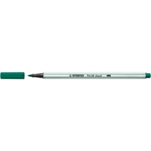 Pennarello Stabilo Pen 68 brush - punta a pennello - M 1 mm verde turchese - 568/53