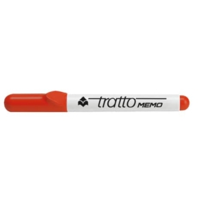 Marcatore per lavagne bianche Tratto Memo p. tonda rosso F854002