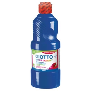 Tempera pronta Giotto Extra Quality in flacone 500 ml blu oltremare - F53281700