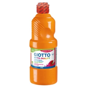 Tempera pronta Giotto Extra Quality in flacone 500 ml arancione - F53280500