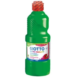 Tempera pronta Giotto Extra Quality in flacone 500 ml verde - F532812
