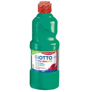 Tempera pronta Giotto Extra Quality in flacone 500 ml verde smeraldo - F532813