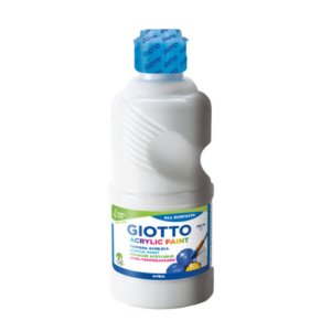 Tempera acrilica Giotto in flacone da 250 ml bianco - F53400100