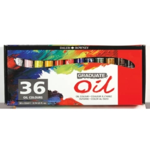 Colori a olio Daler Rowney Graduate Oil in tubetto 22 ml - 36 colori assortiti - D117522036