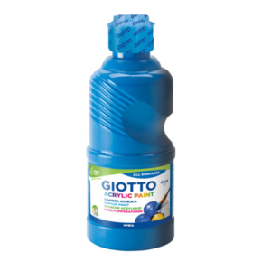 Tempera acrilica Giotto in flacone da 250 ml ciano - F53401500