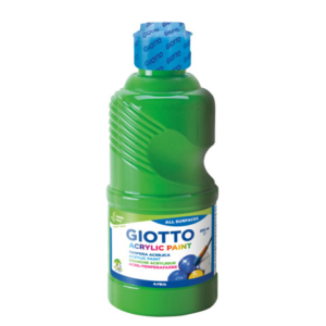 Tempera acrilica Giotto in flacone da 250 ml verde - F53401200
