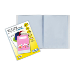 Portalistini a fogli fissi Favorit Sviluppo personalizzabili 22x30 cm - 40 buste trasparente - 400090485