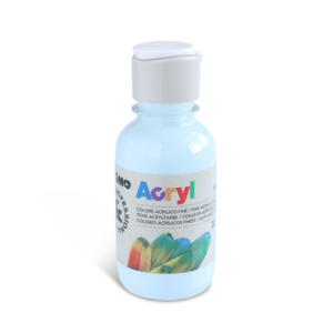 Colore acrilico Primo in bottiglia PET con tappo dosatore 125 ml - 510 azzurro cielo - 402TA125510