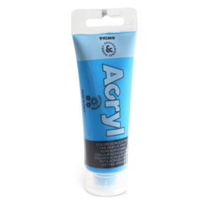 Colore acrilico Primo in tubetto in polietilene 75 ml  - 501 ciano 420TA75501