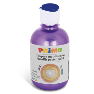 Tempera pronta metallizzata Primo con tappo misuratore 300 ml viola 233TM300400
