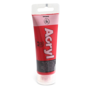 Colore acrilico Primo in tubetto in polietilene 75 ml - 310 rosso carminio 420TA75310