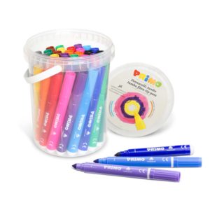 Pennarelli superlavabili Primo Jumbo punta conica 7,6 mm in conf. da 36 colori assortiti - 622BPJ36N