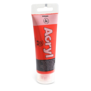 Colore acrilico Primo in tubetto in polietilene 75 ml - 300 rosso vermiglio 420TA75300