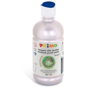 Tempera brillante in bottiglia in PET Primo Primi Passi 500 ml argento 201TL500910