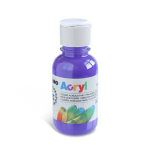 Colore acrilico Primo in bottiglia PET con tappo dosatore 125 ml - 400 viola 402TA125400