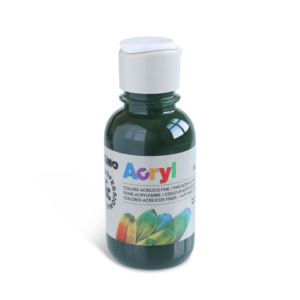Colore acrilico Primo in bottiglia PET con tappo dosatore 125 ml - 690 verde vescica - 402TA125690