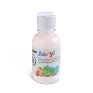 Colore acrilico Primo in bottiglia PET con tappo dosatore 125 ml - 330 rosa carne - 402TA125330