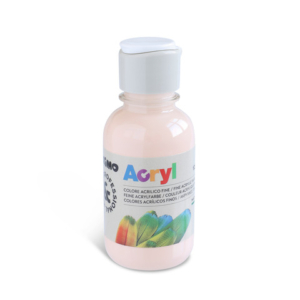 Colore acrilico Primo in bottiglia PET con tappo dosatore 125 ml - 331 rosa albicocca - 402TA125331