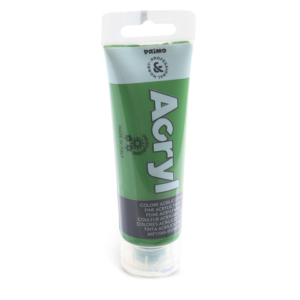 Colore acrilico Primo in bottiglia PET con tappo dosatore 75 ml - 665 verde oliva - 420TA75665