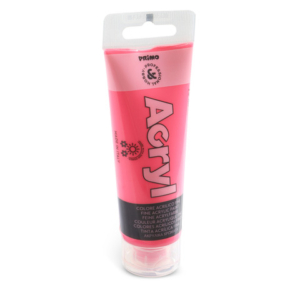 Colore acrilico Primo in bottiglia PET con tappo dosatore 75 ml - 370 rosa fluo 420TAF75370
