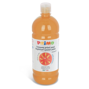 Tempera brillante in bottiglia in PET Primo Primi Passi 1000 ml giallo ocra 204BR1000270