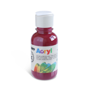 Colore acrilico Primo in bottiglia PET con tappo dosatore 125 ml - 320 bordeaux 402TA125320
