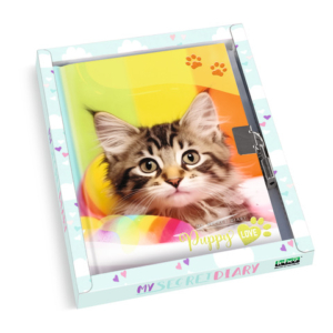 Diario dei segreti con lucchetto Lebez fantasia cuccioli assortiti - 4492