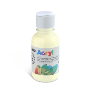 Colore acrilico Primo in bottiglia PET con tappo dosatore 125 ml - 212 giallo limone - 402TA125212