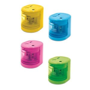 Temperamatite a batteria Lebez - 2 fori in 4 colori assortiti - 4306