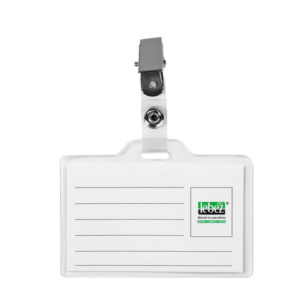 Portabadge con clip Lebez in PVC - 85x50 mm - conf. 50 pezzi - 31-140-B