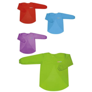 Grembiulino da pittura Lebez Saccuccioli 45x60 cm - manica lunga - colori assortiti - 5042