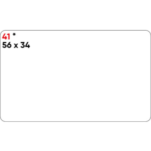 Etichette bianche permanenti Markin Copiatabu 56x34 mm - conf. 10 blister da 10 ff - X11041