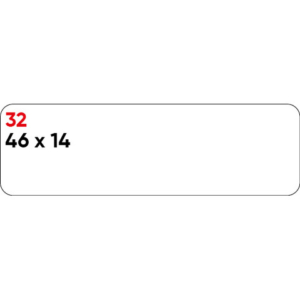 Etichette bianche permanenti Markin Copiatabu 46x14 mm - conf. 10 blister da 10 ff - X11032