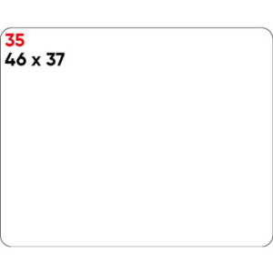 Etichette bianche permanenti Markin Copiatabu 46x37 mm - conf. 10 blister da 10 ff - X11035