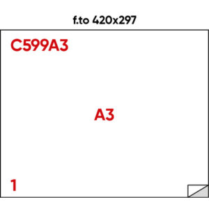 Etichette bianche permanenti Markin Copiatabu 420x297 mm - 1 et./ff - conf. 100 ff A3 - X214C599A3